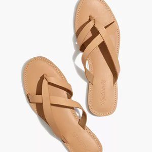 Madewell Boardwalk Thong Sandal Ashen Leather